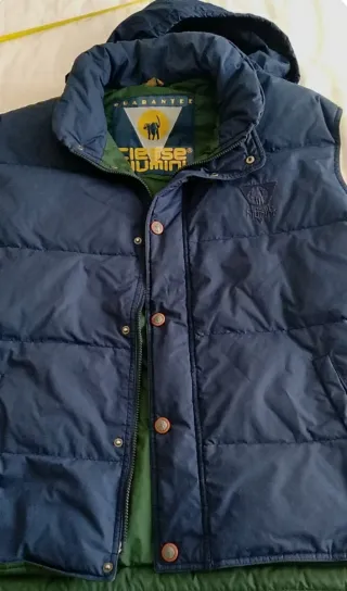 Gilet imbottito Ellesse blu/verde uomo taglia 54
