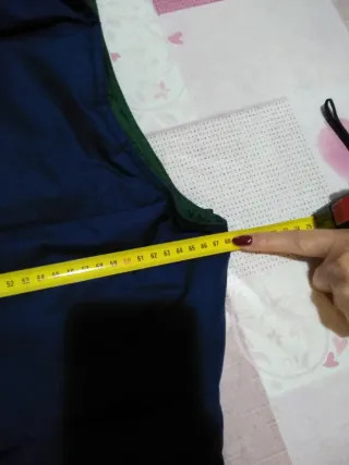 Gilet imbottito Ellesse blu/verde uomo taglia 54