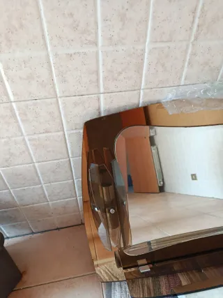 Specchio bagno design marrone trasparente