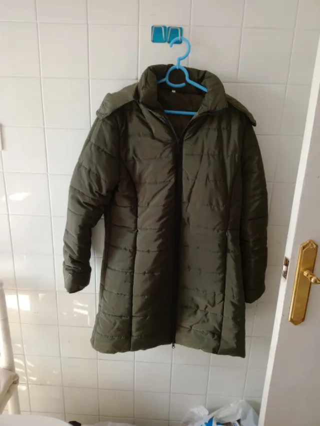 Chaquetón verde acolchado