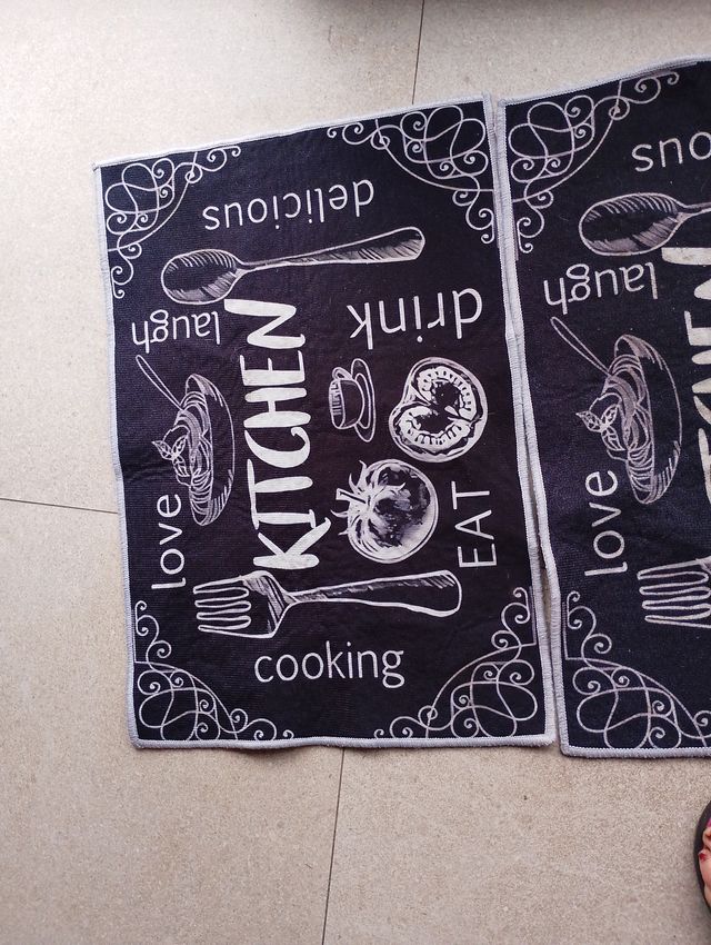 Juego de 2 alfombras de cocina 59 x40