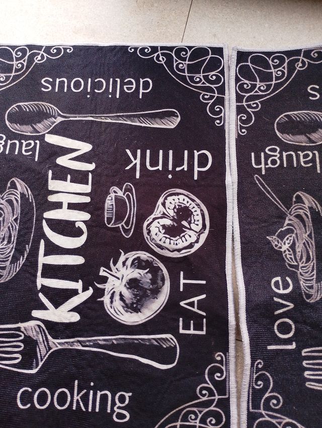 Juego de 2 alfombras de cocina 59 x40