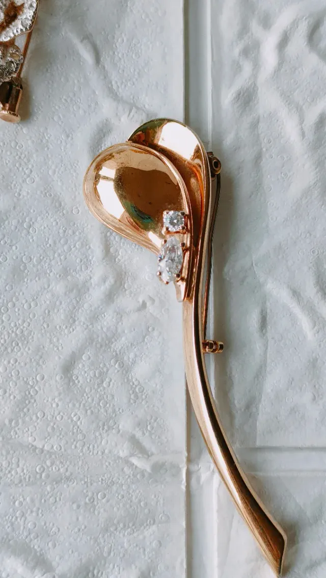 Lote 6 broches vintage oro y plata