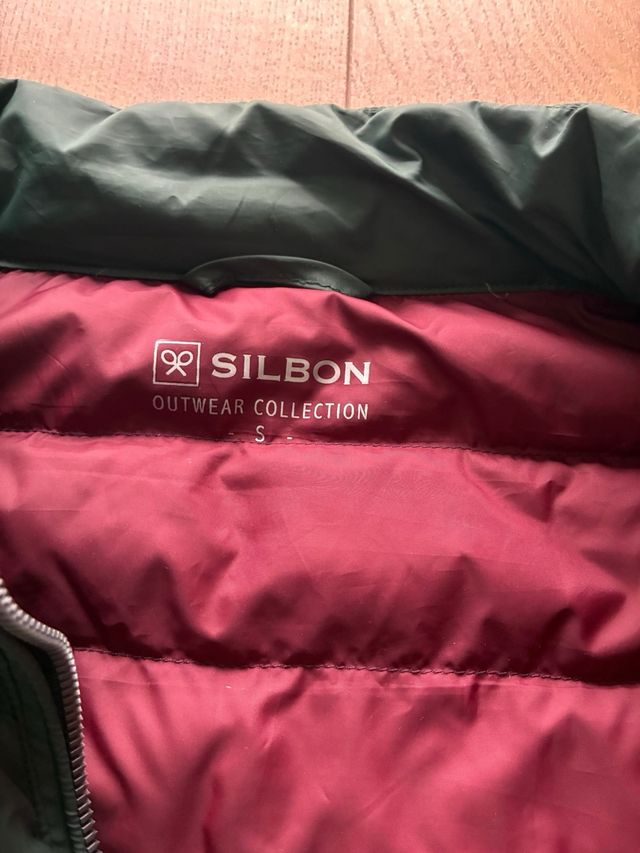 Cazadora Plumas Verde Silbon Talla S