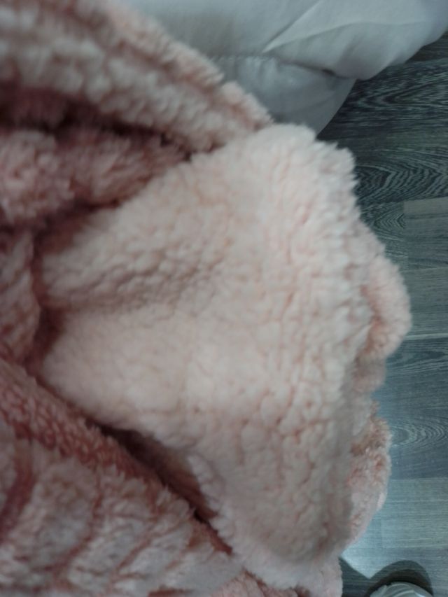 Manta sherpa 180x220 rosa