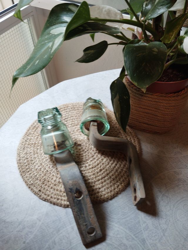 Lote 2 Jicaras Vidrio con Gancho