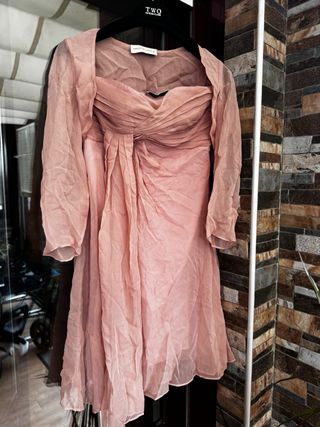 Vestido fiesta rosa Purificación García T.38