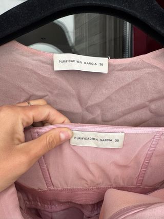 Vestido fiesta rosa Purificación García T.38