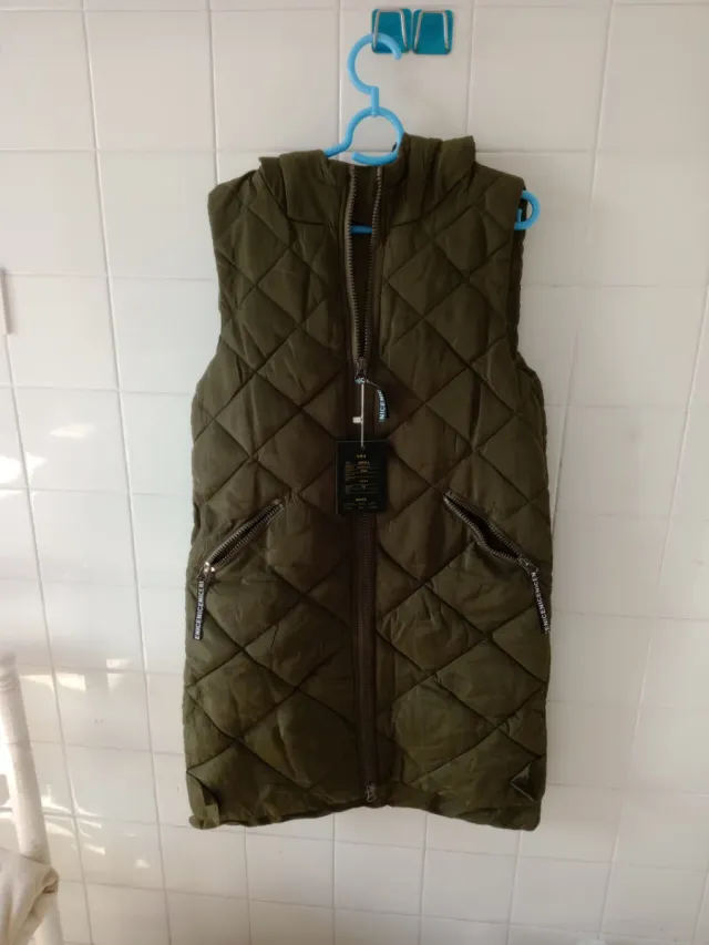 Chaleco acolchado verde