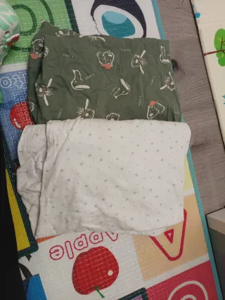 Sábanas bajeras cuna estampadas