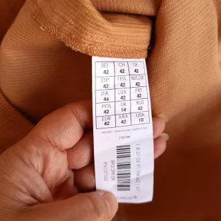 Falda Promod marrón anaranjado