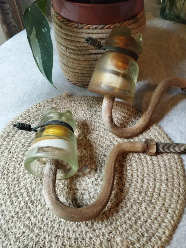 Lote 2 Jícaras Vidrio con Ganchos