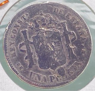 Moneda 1 Peseta Alfonso XII 1876
