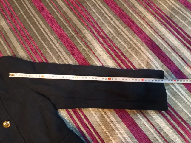 Abrigo escolar de paño azul 11-12 años