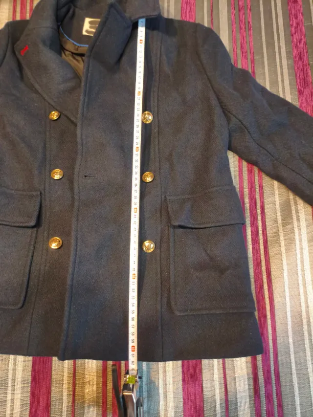 Abrigo escolar de paño azul 11-12 años