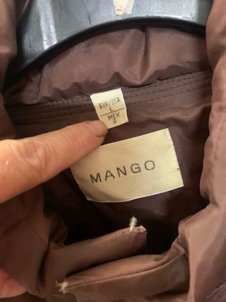 Chaqueta acolchada Mango marrón