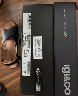 Sandálias Igi&co pele pretas