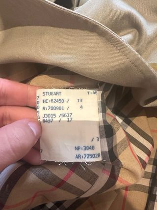 GABARDINA BURBERRY VINTAGE MADE IN SPAIN