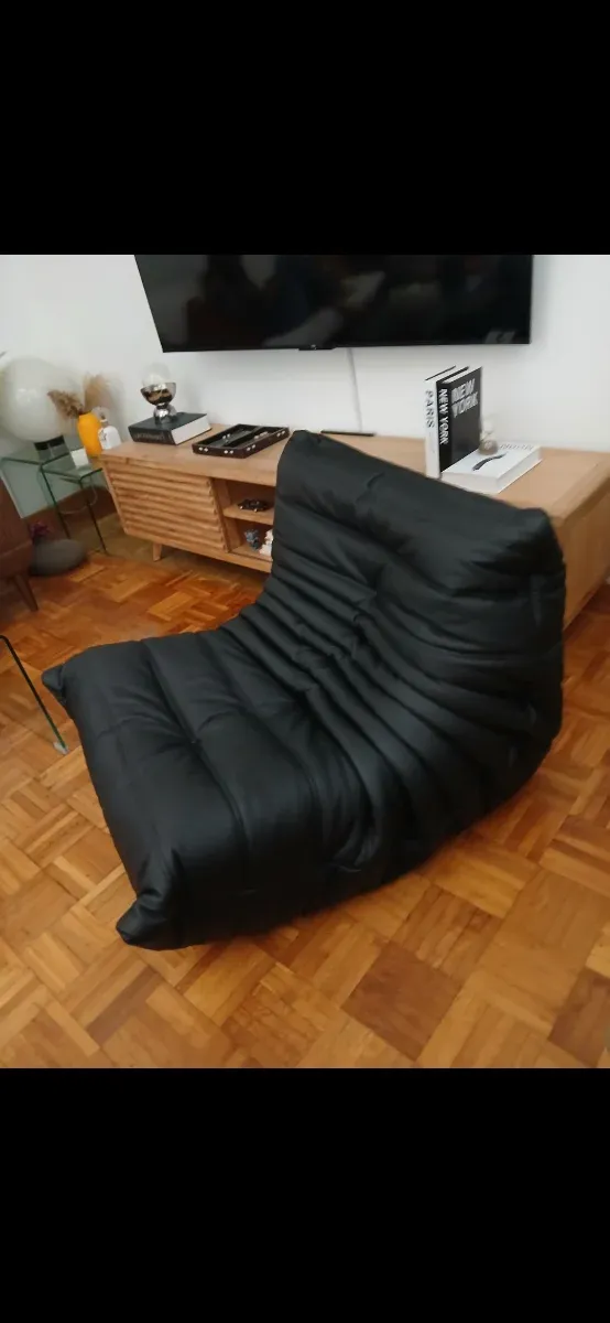 Sillón Togo Piel Negro