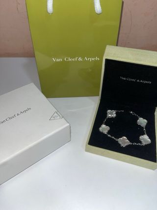 Pulsera Van Cleef & Arpels Plata y Madre Perla