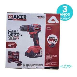 TALADRO A BATERIA AICER AC1729 CON ACCESORIOS