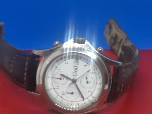 Reloj Golf Acero Inoxidable Cronógrafo Japonés