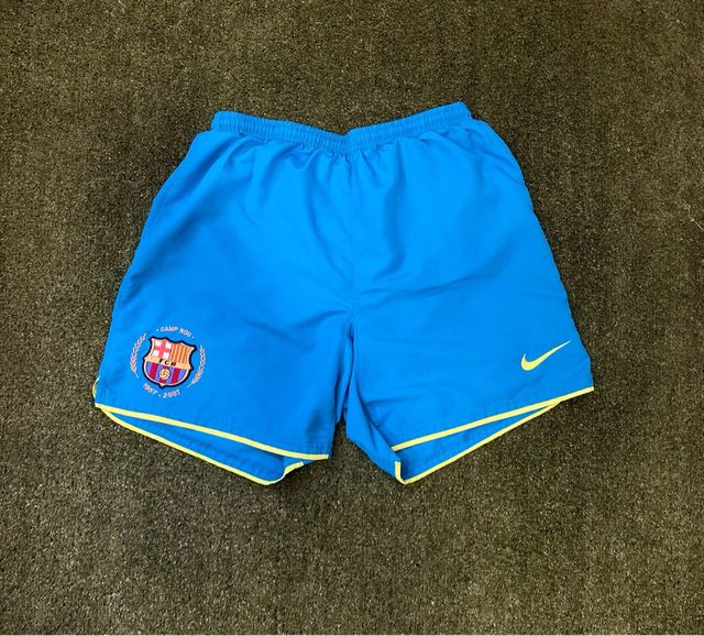 Pantalón Corto Barça 2007/2008 Nike Azul