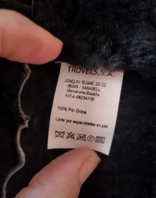 Abrigo Piel  Mujer Marrón