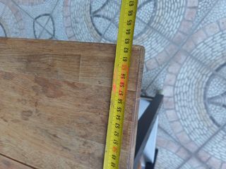 Mesa auxiliar madera y metal