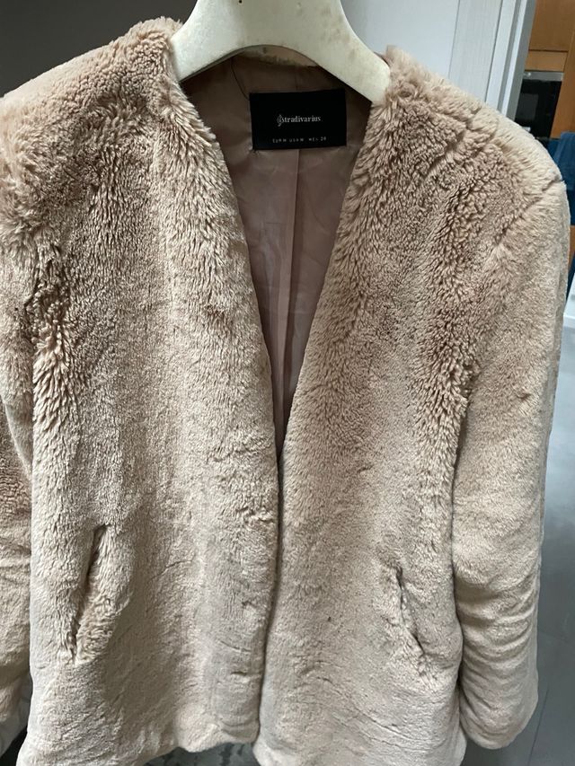 Pelliccia ecologica Stradivarius Beige M