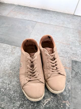 Zapatillas Lacoste Beige/Marrón Talla 42