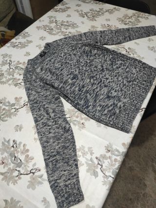 Jersey jaspeado gris y negro