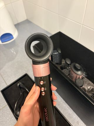 Cecotec 12 cabezales en 1 y Secador Negro/Rosa