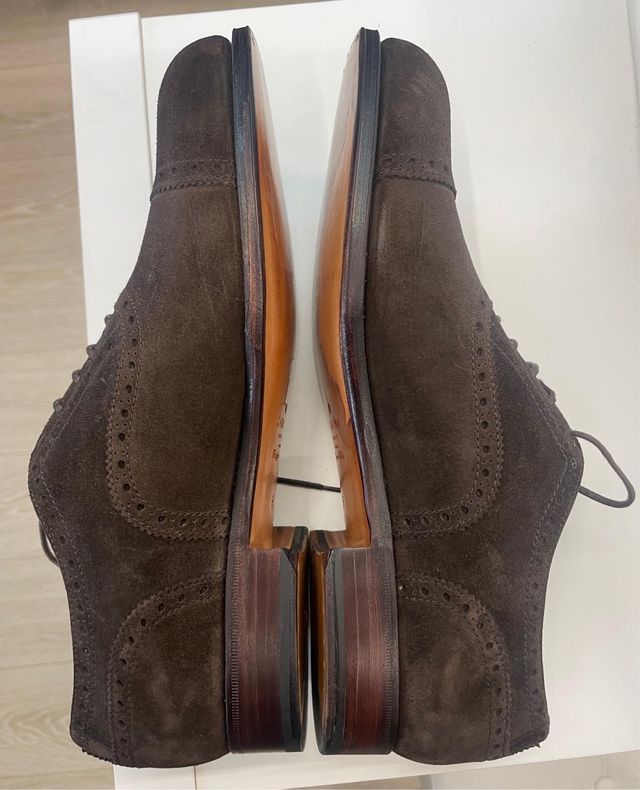 Zapatos Carmina Hombre Marrones Ante