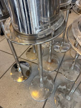 12 Cubiteras Inox con Pie