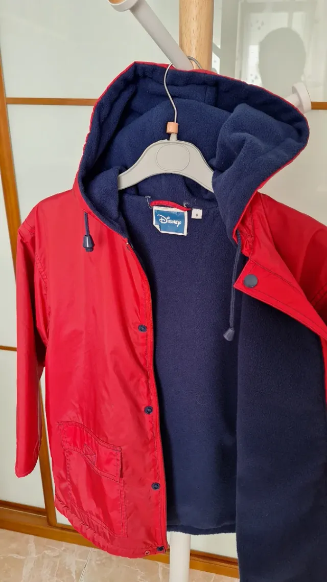 Chubasquero Disney niño/a rojo y azul