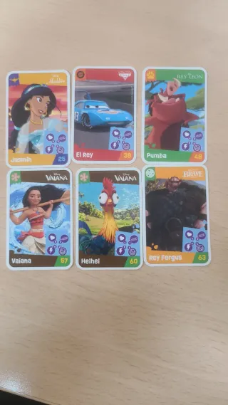 6 Tarjetas Disney Carrefour
