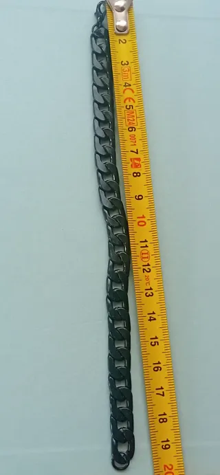 Pulsera Cubana Negra Unisex