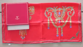 Foulard Cartier Rosso Oro