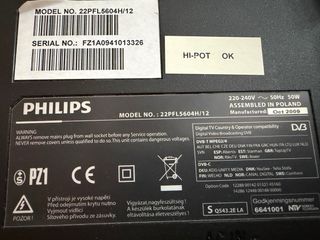 Televisión Philips Negra