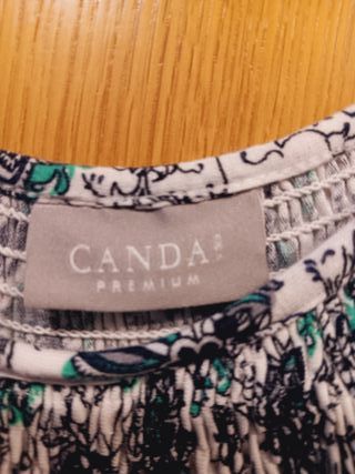 Blusa Canda Talla L Estampada Flores