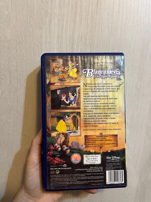 VHS Blancanieves y los Siete Enanitos Disney
