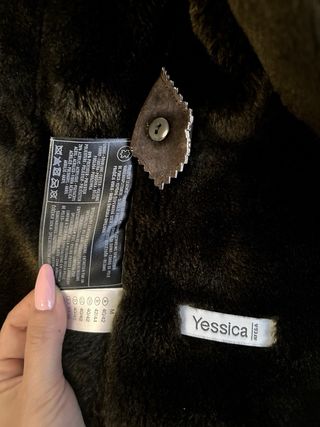 Abrigo cazadora ante marrón