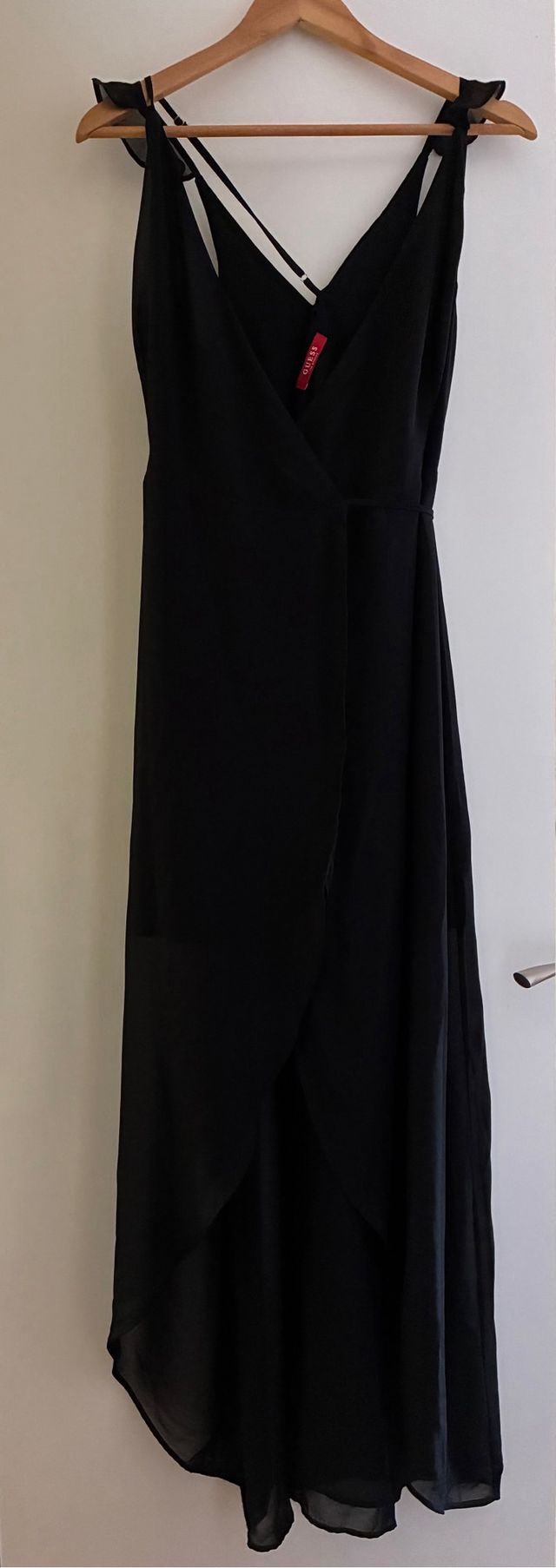 Vestido largo negro Guess