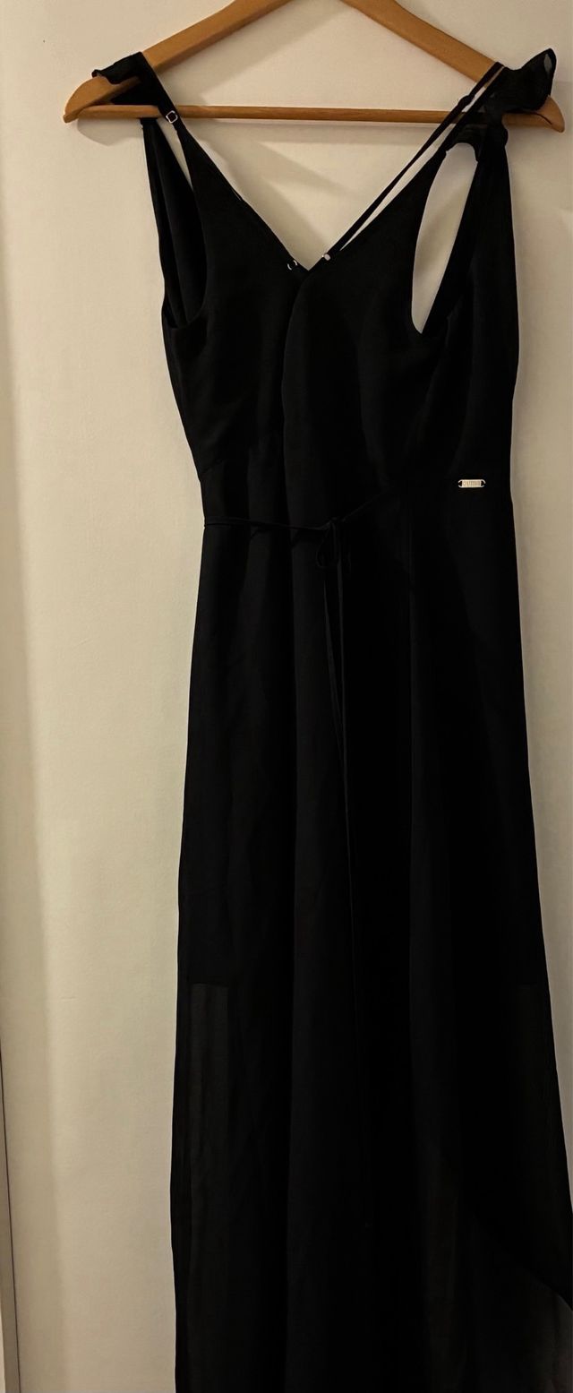 Vestido largo negro Guess