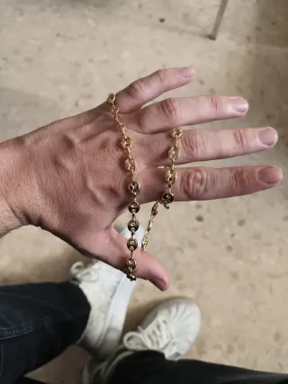 Cadena Calabrote Oro 50cm Laminada