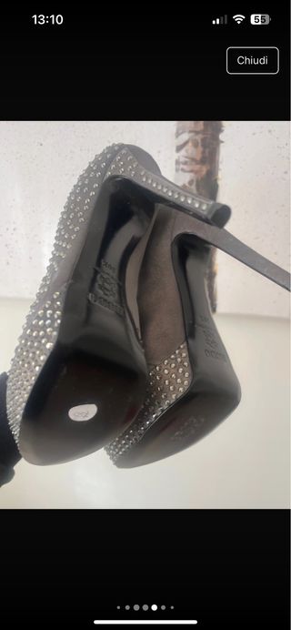 RODO Decolleté Cristalli Argento retail 750€!