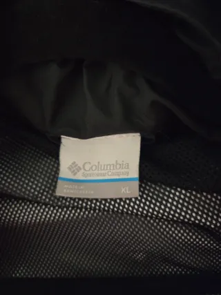 Chaqueta impermeable Columbia negra