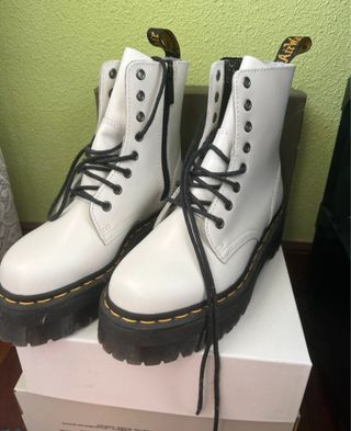 Stivali bianchi Dr. Martens