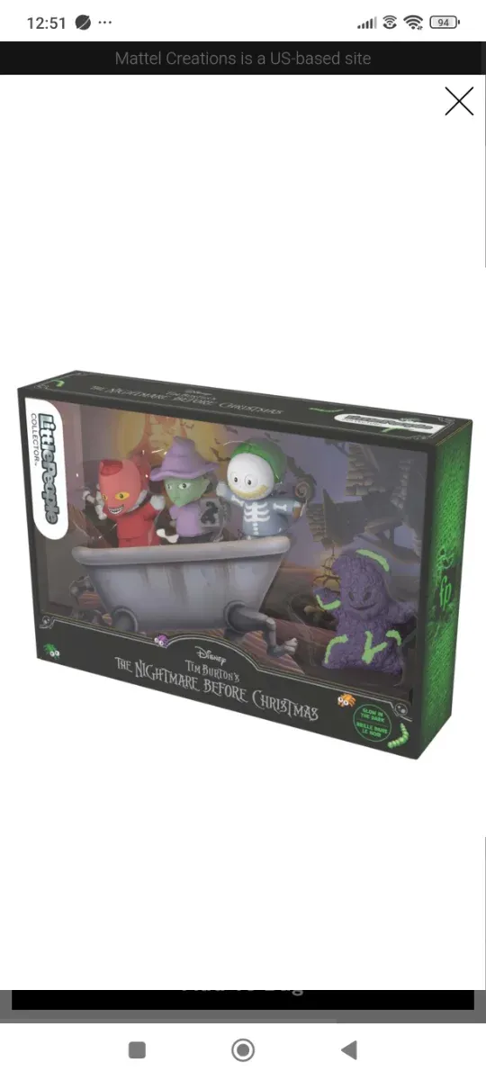 Colecionador Little People Tim Burton 
Novidade 2025